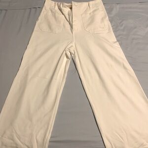 White knit pants